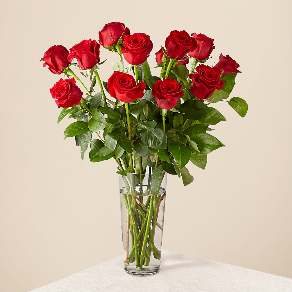 Long Stem Red Rose Bouquet – For The Love Of Flowers, Johns Island SC