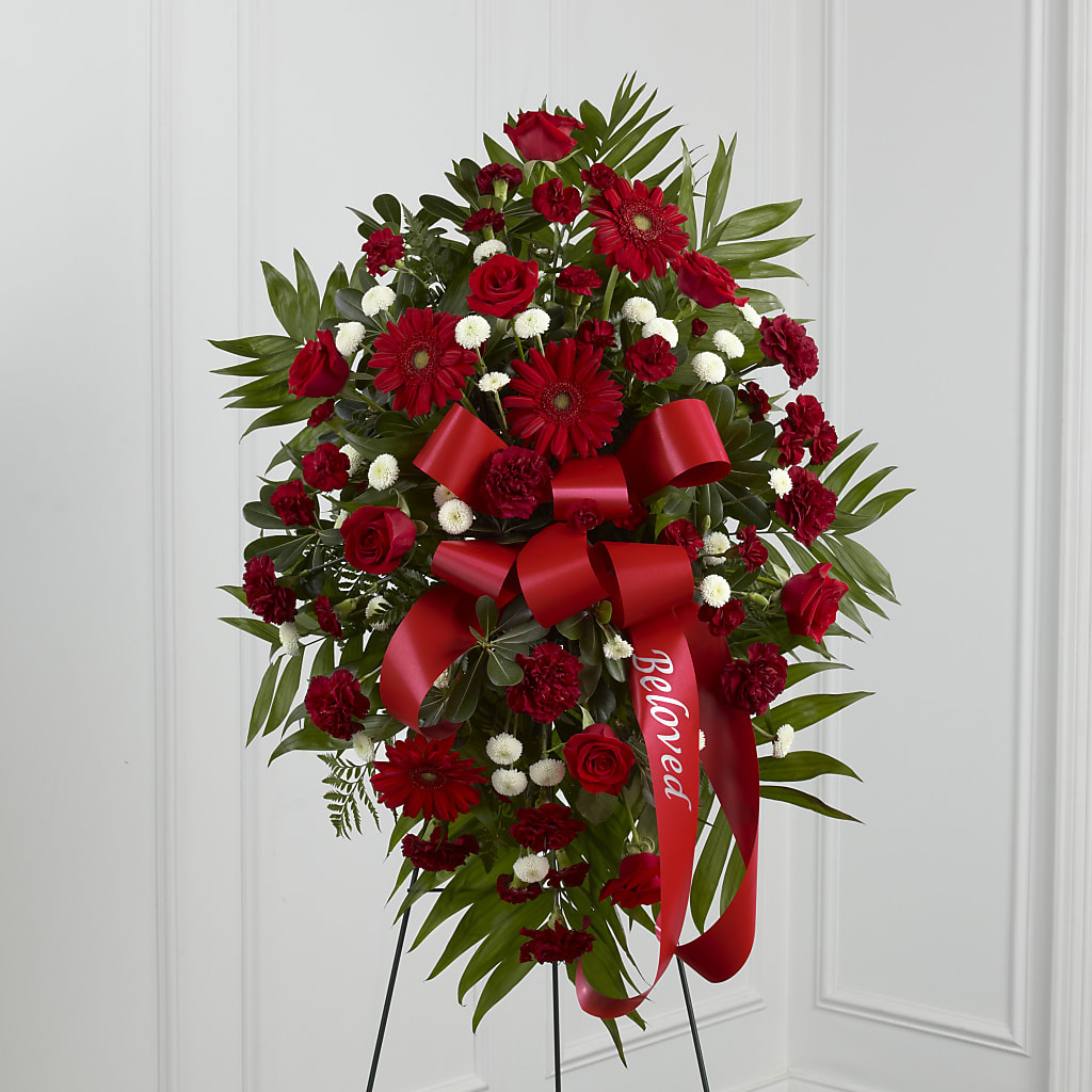 Treasured Memories Standing Spray – For The Love Of Flowers, Johns Island SC