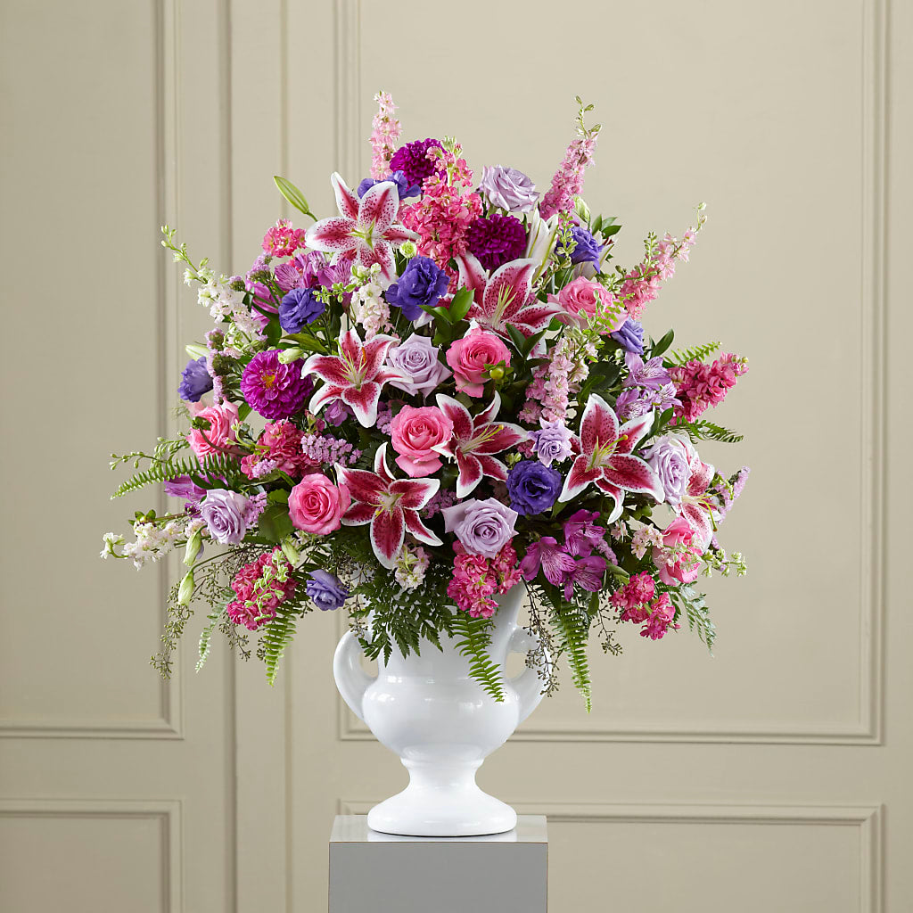 Peaceful Tribute Arrangement – For The Love Of Flowers, Johns Island SC