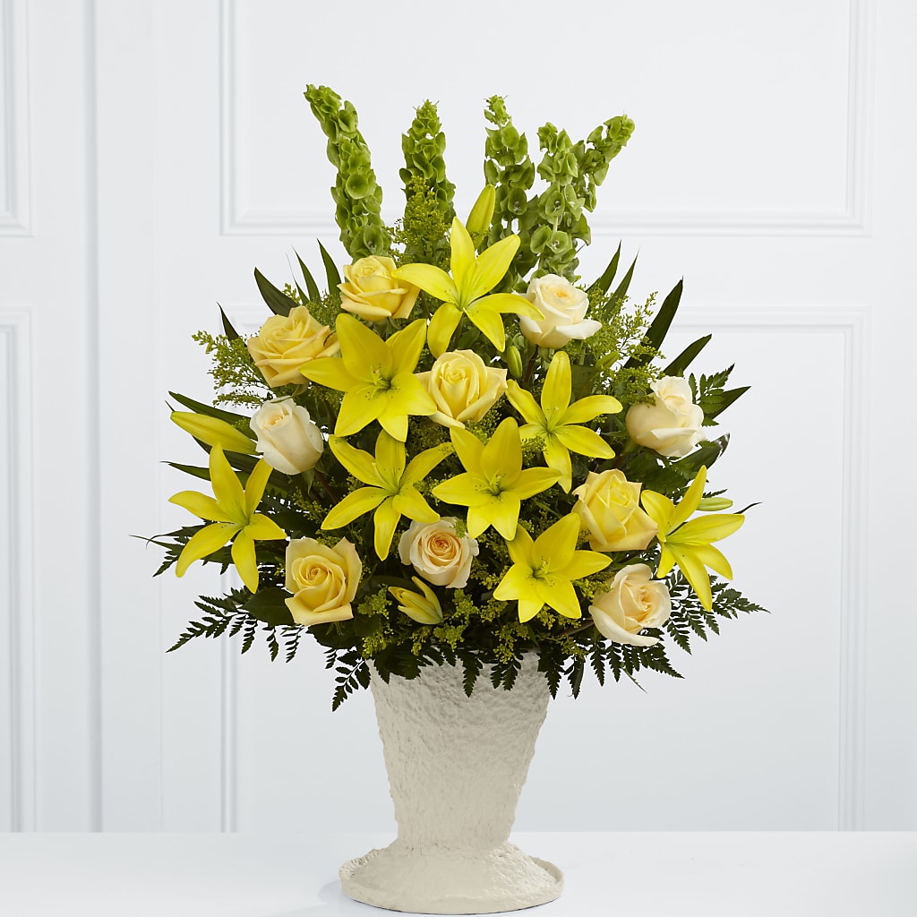 Golden Memories Arrangement – For The Love Of Flowers, Johns Island SC