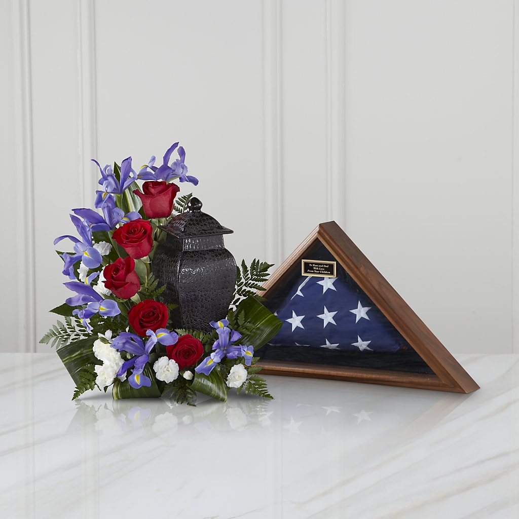 Patriotic Tribute Arrangement – For The Love Of Flowers, Johns Island SC