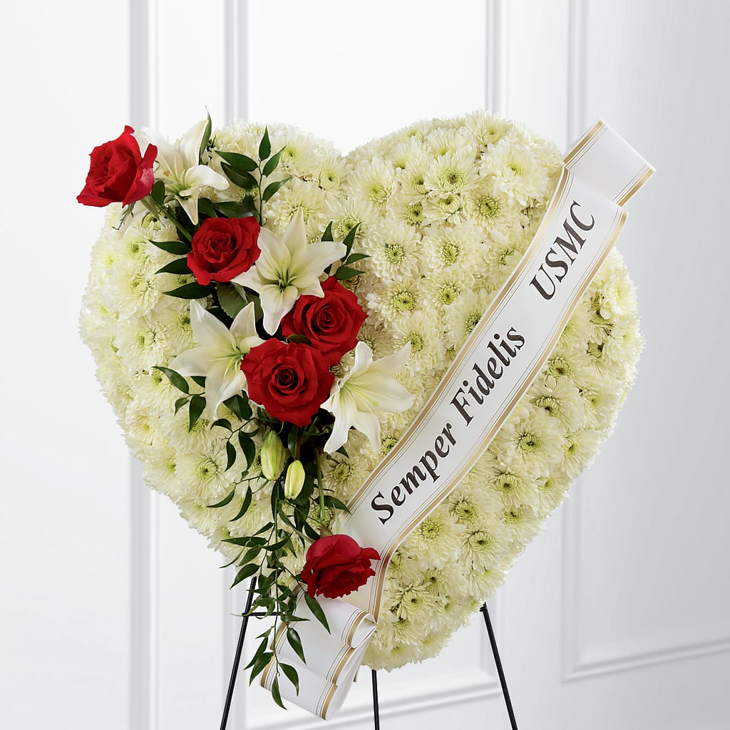Heartfelt Hero Standing Heart – For The Love Of Flowers, Johns Island SC