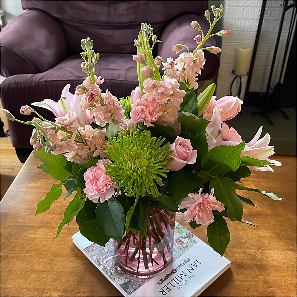 Pretty in Pink Bouquet – For The Love Of Flowers, Johns Island SC