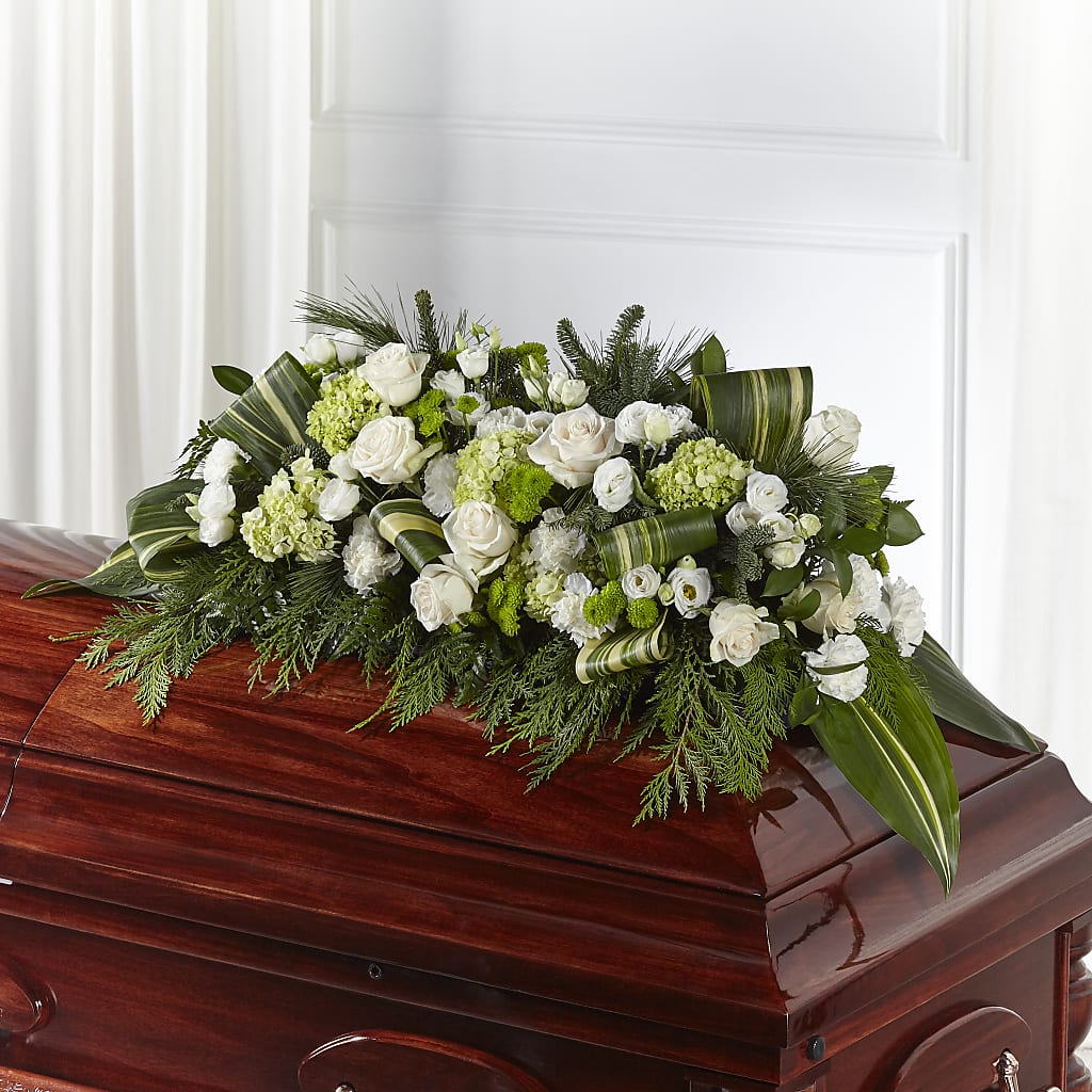 Hopeful Gesture Casket Spray – For The Love Of Flowers, Johns Island SC