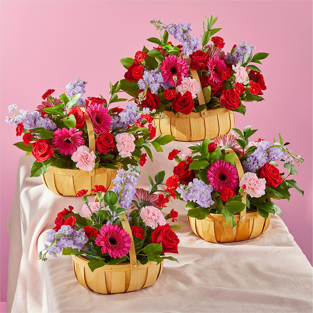 Pink Picnic Basket – For The Love Of Flowers, Johns Island SC