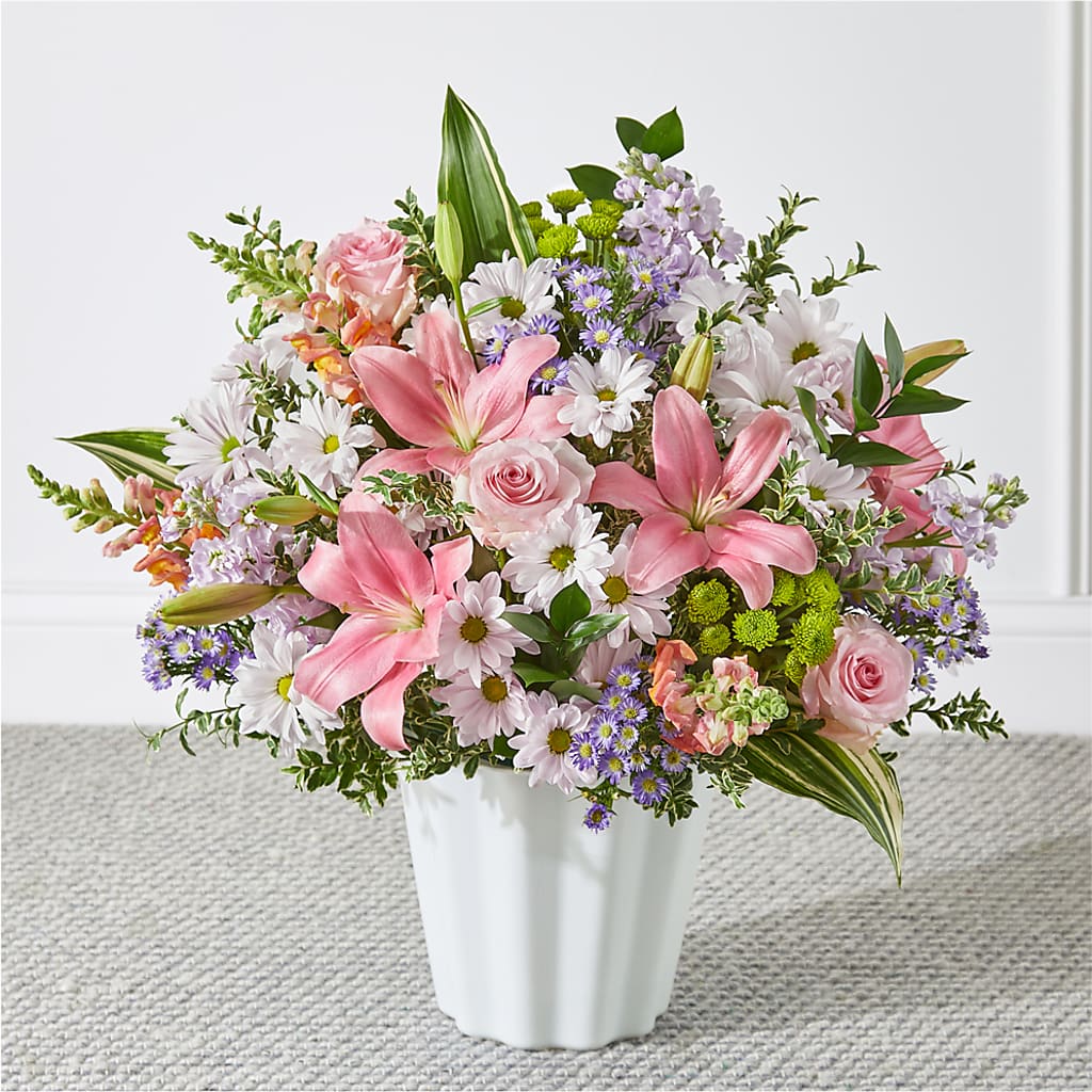Abundant Compassion Floor Basket – For The Love Of Flowers, Johns Island SC