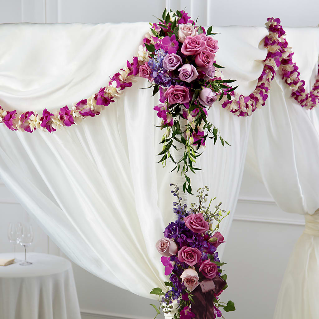 Color & Light Chuppah Decor – For The Love Of Flowers, Johns Island SC