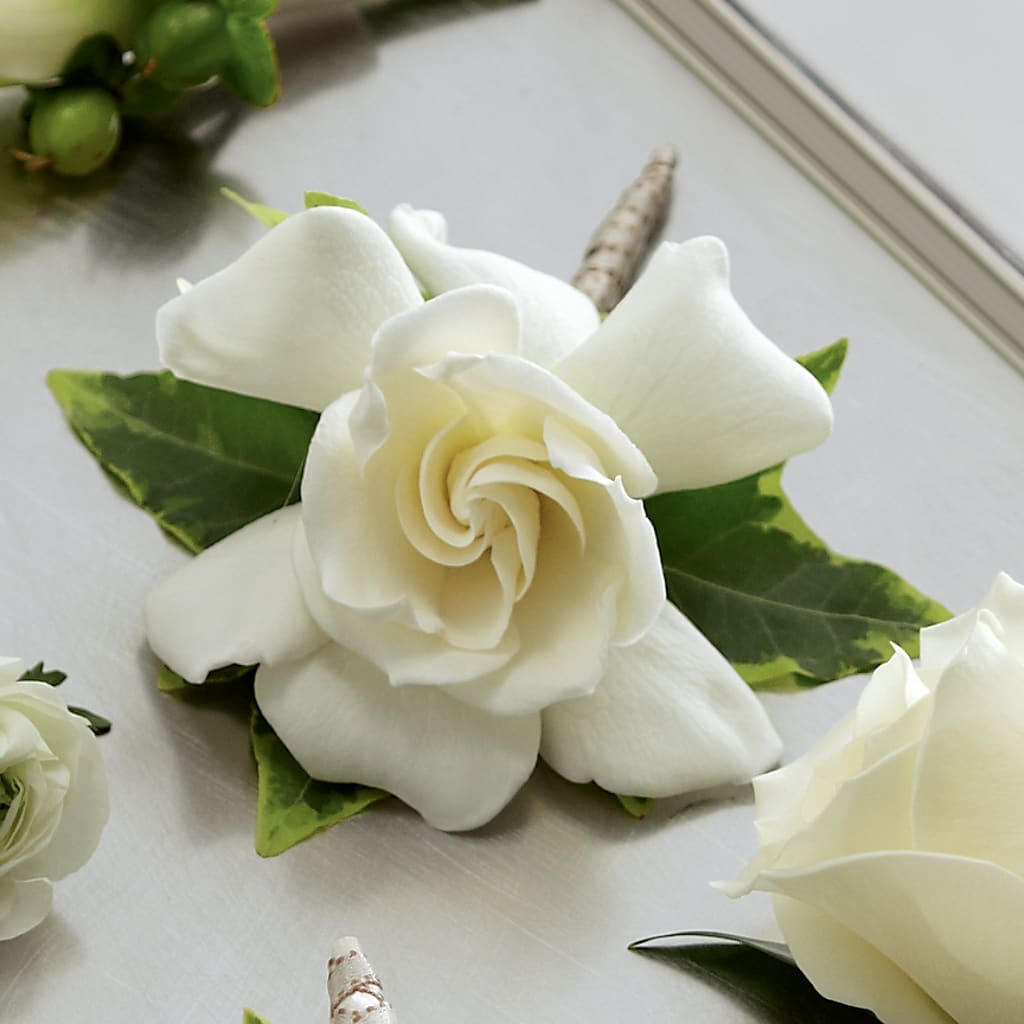 Gardenia Boutonniere – For The Love Of Flowers, Johns Island SC