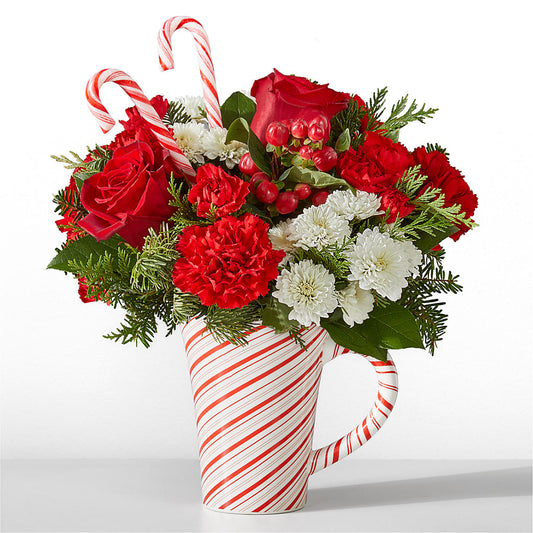 Peppermint Swirl Mug –  For The Love Of Flowers, Johns Island SC