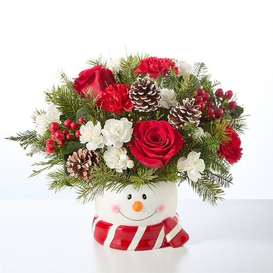 Jolly Snowman Bouquet –  For The Love Of Flowers, Johns Island SC