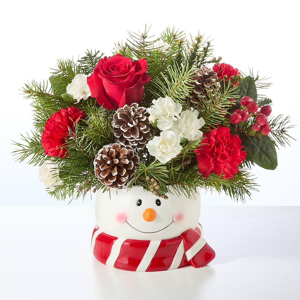 Jolly Snowman Bouquet –  For The Love Of Flowers, Johns Island SC