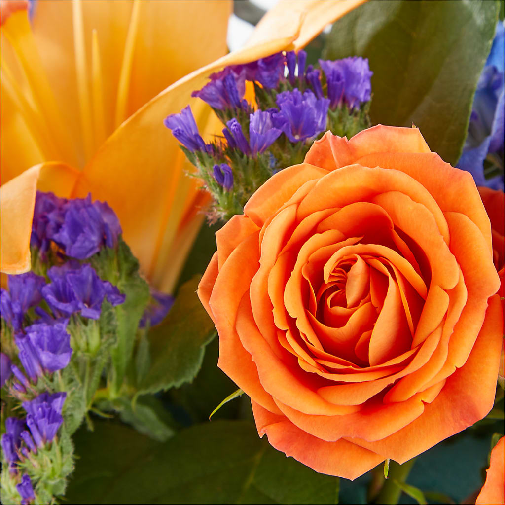 Radiant Citrus Box Bouquet –  For The Love Of Flowers, Johns Island SC