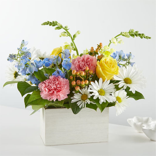 Sun Salutation Box Bouquet –  For The Love Of Flowers, Johns Island SC
