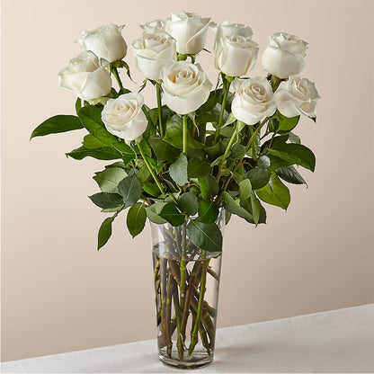 Long Stem White Rose Bouquet –  For The Love Of Flowers, Johns Island SC