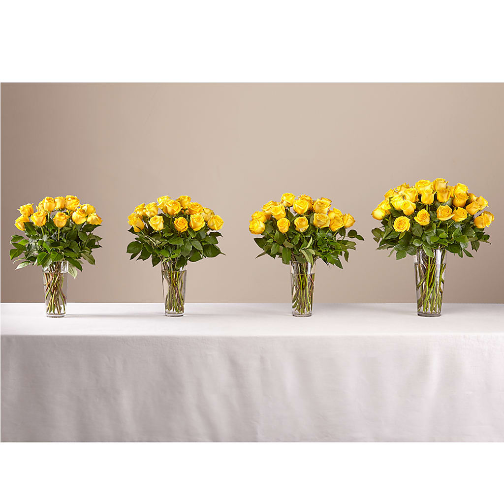 Long Stem Yellow Rose Bouquet –  For The Love Of Flowers, Johns Island SC