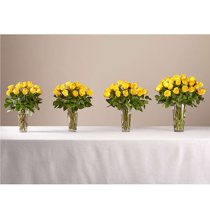 Long Stem Yellow Rose Bouquet –  For The Love Of Flowers, Johns Island SC
