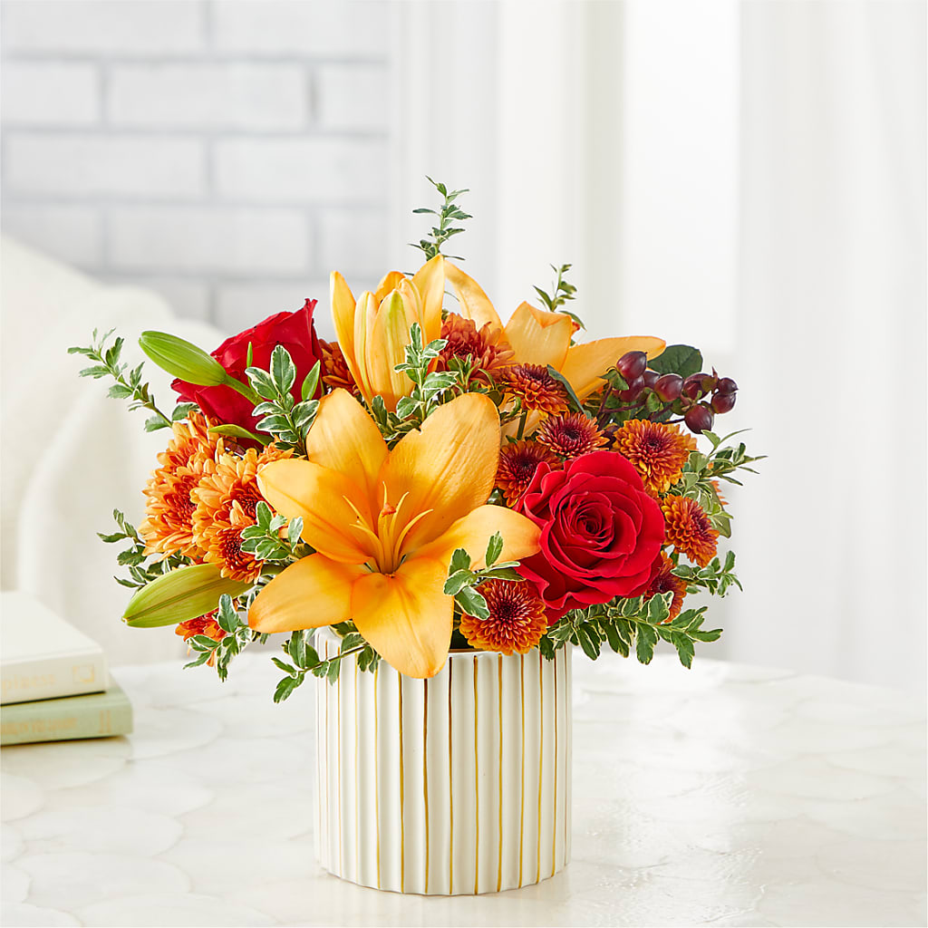 Scarlet Skies Bouquet –  For The Love Of Flowers, Johns Island SC