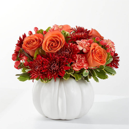 Autumn Air Pumpkin Bouquet –  For The Love Of Flowers, Johns Island SC