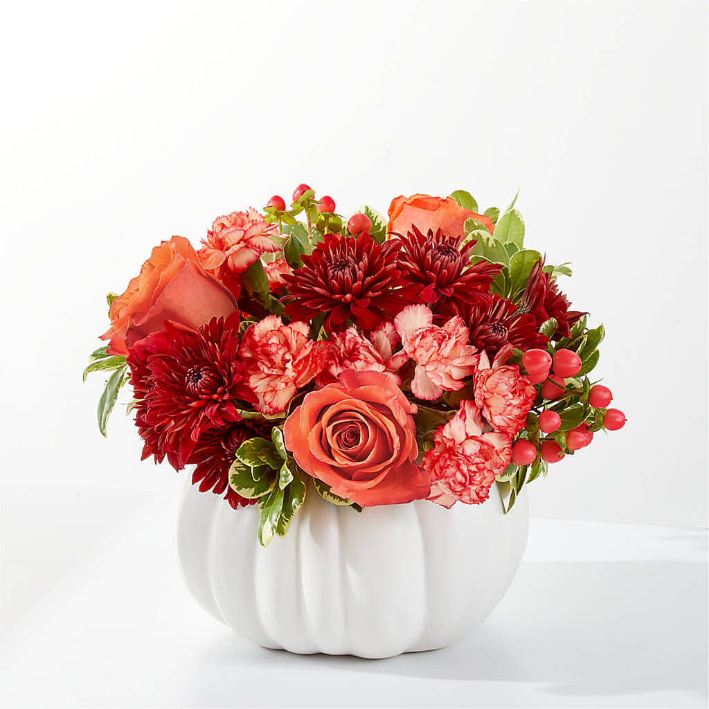 Autumn Air Pumpkin Bouquet –  For The Love Of Flowers, Johns Island SC