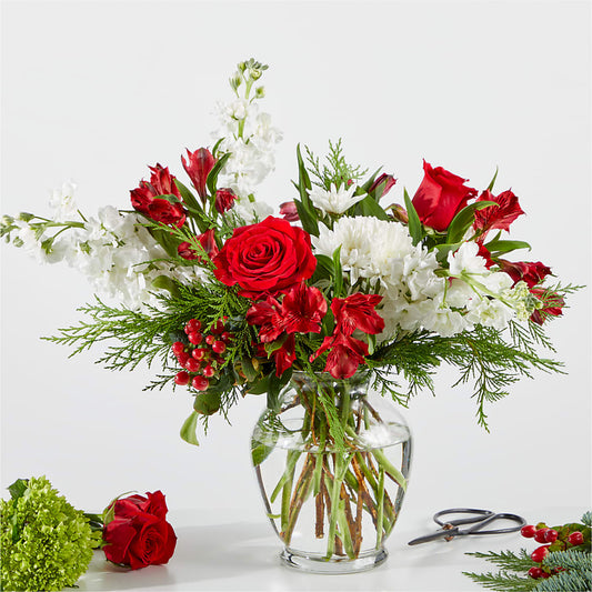 Merry Moment Bouquet – A Florist Original –  For The Love Of Flowers, Johns Island SC