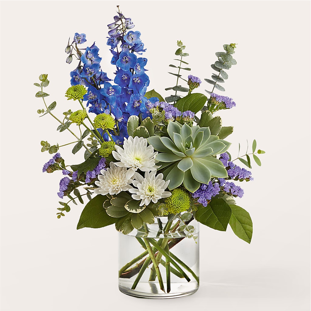 Cerulean Waves Bouquet –  For The Love Of Flowers, Johns Island SC