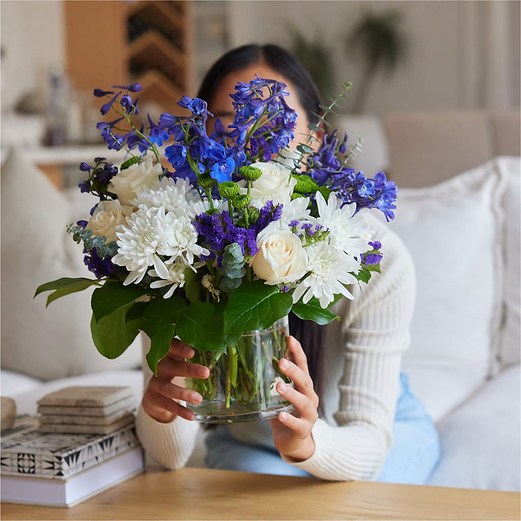Cerulean Waves Bouquet –  For The Love Of Flowers, Johns Island SC
