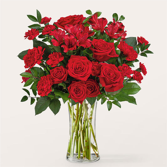 Brilliant Ruby Bouquet –  For The Love Of Flowers, Johns Island SC