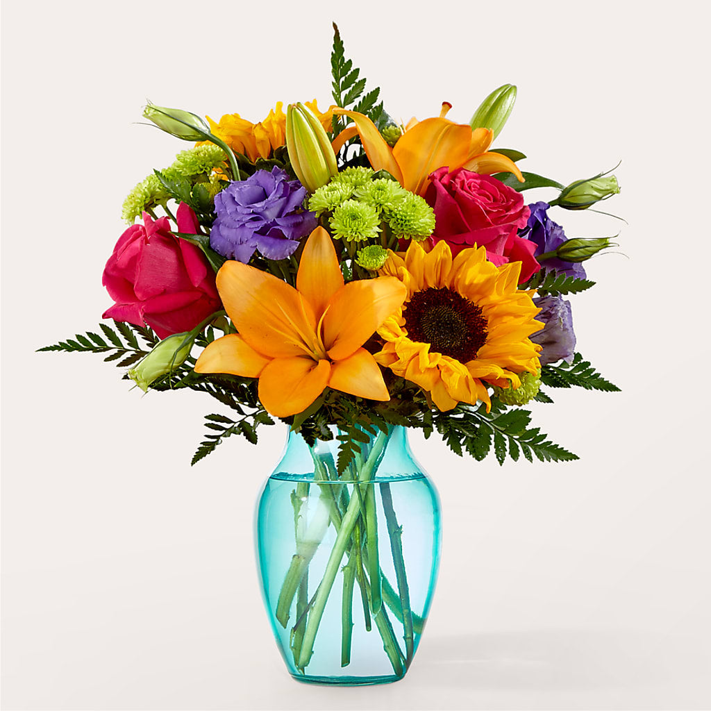 Double Rainbow Bouquet –  For The Love Of Flowers, Johns Island SC