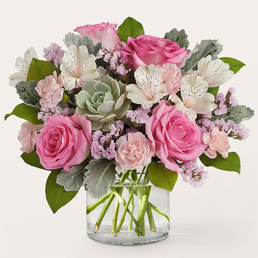 Dusty Rose Bouquet –  For The Love Of Flowers, Johns Island SC