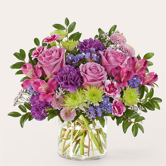 Glass Half Full Bouquet –  For The Love Of Flowers, Johns Island SC