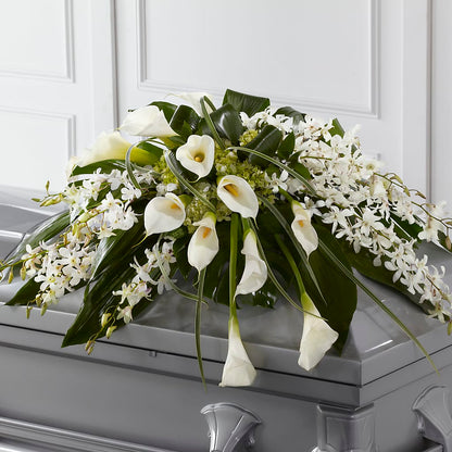 Angel Wings Casket Spray –  For The Love Of Flowers, Johns Island SC