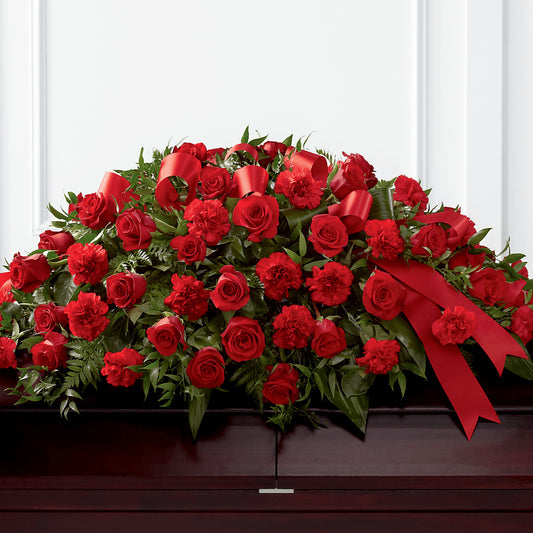 Tribute of Life Casket Spray –  For The Love Of Flowers, Johns Island SC