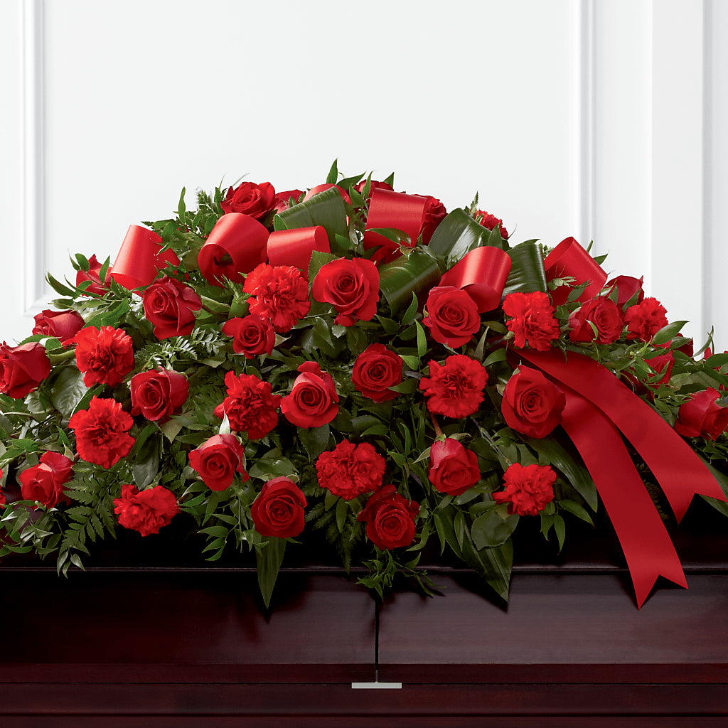 Tribute of Life Casket Spray –  For The Love Of Flowers, Johns Island SC