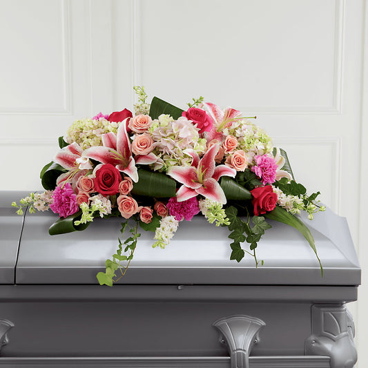 Splendid Grace Casket Spray –  For The Love Of Flowers, Johns Island SC