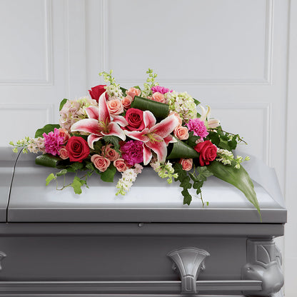 Splendid Grace Casket Spray –  For The Love Of Flowers, Johns Island SC