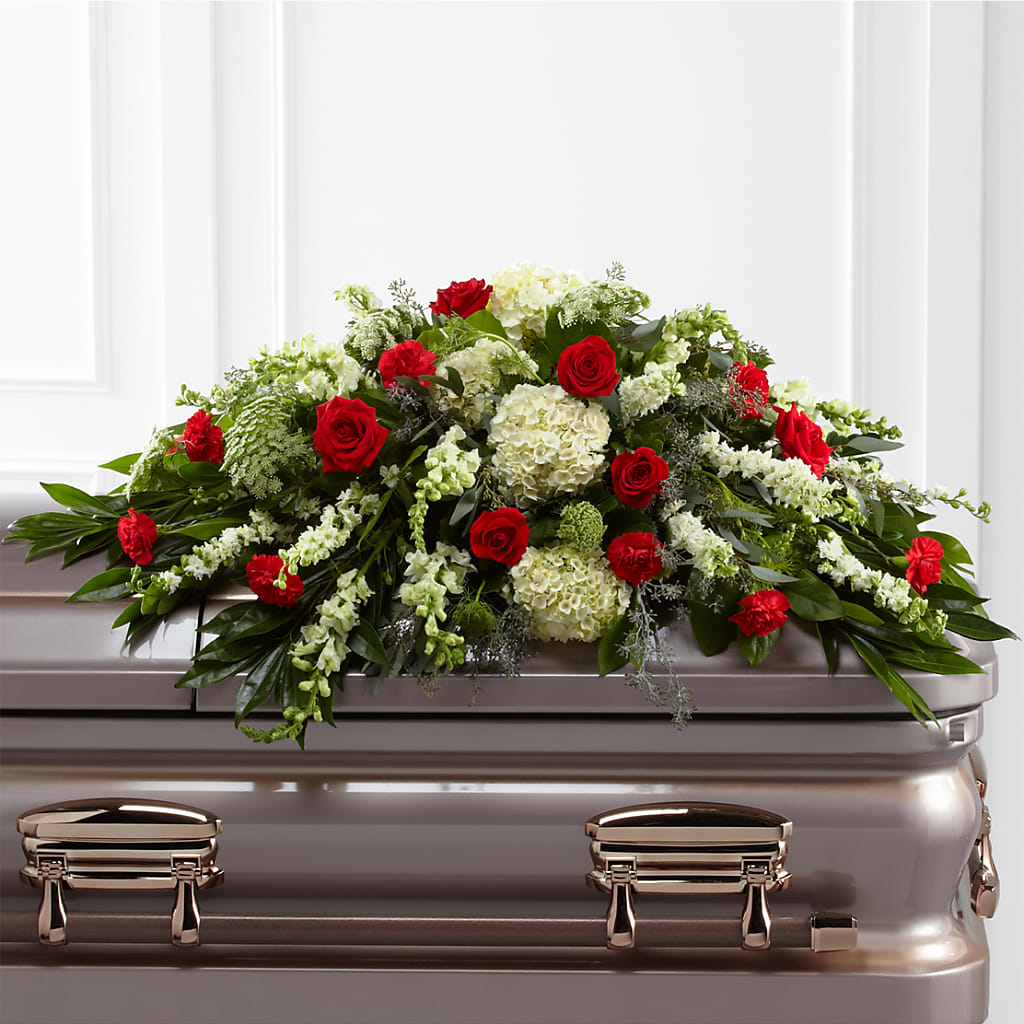 Sincerity Casket Spray –  For The Love Of Flowers, Johns Island SC