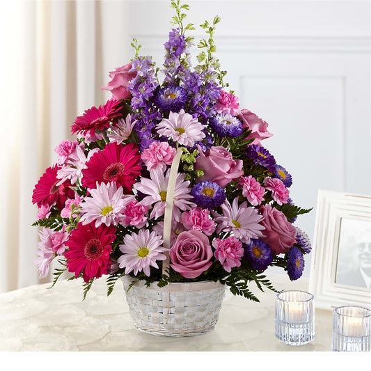 Pastel Peace Basket –  For The Love Of Flowers, Johns Island SC