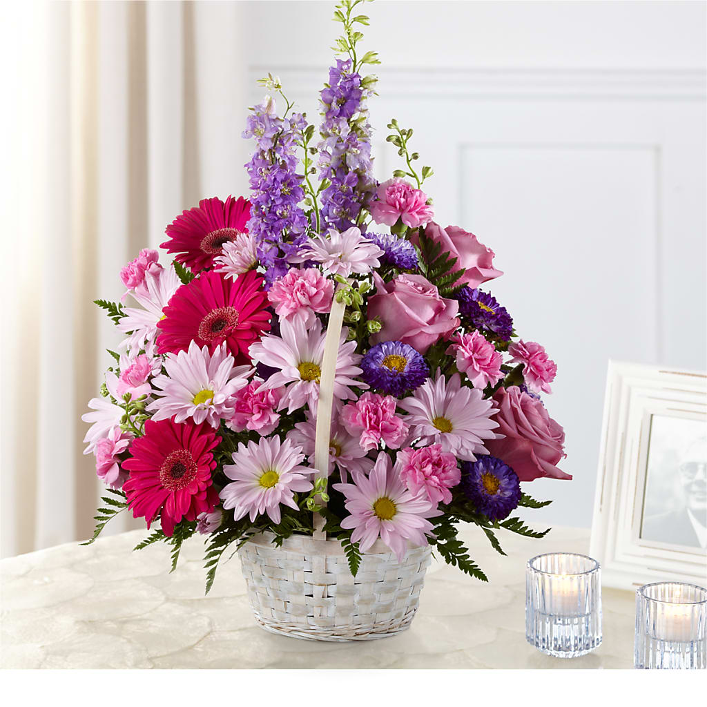 Pastel Peace Basket –  For The Love Of Flowers, Johns Island SC