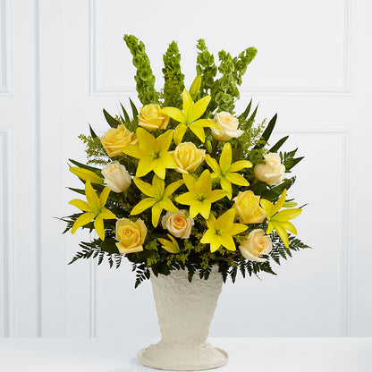 Golden Memories Arrangement –  For The Love Of Flowers, Johns Island SC