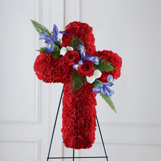 Faithful Hero Floral Cross –  For The Love Of Flowers, Johns Island SC