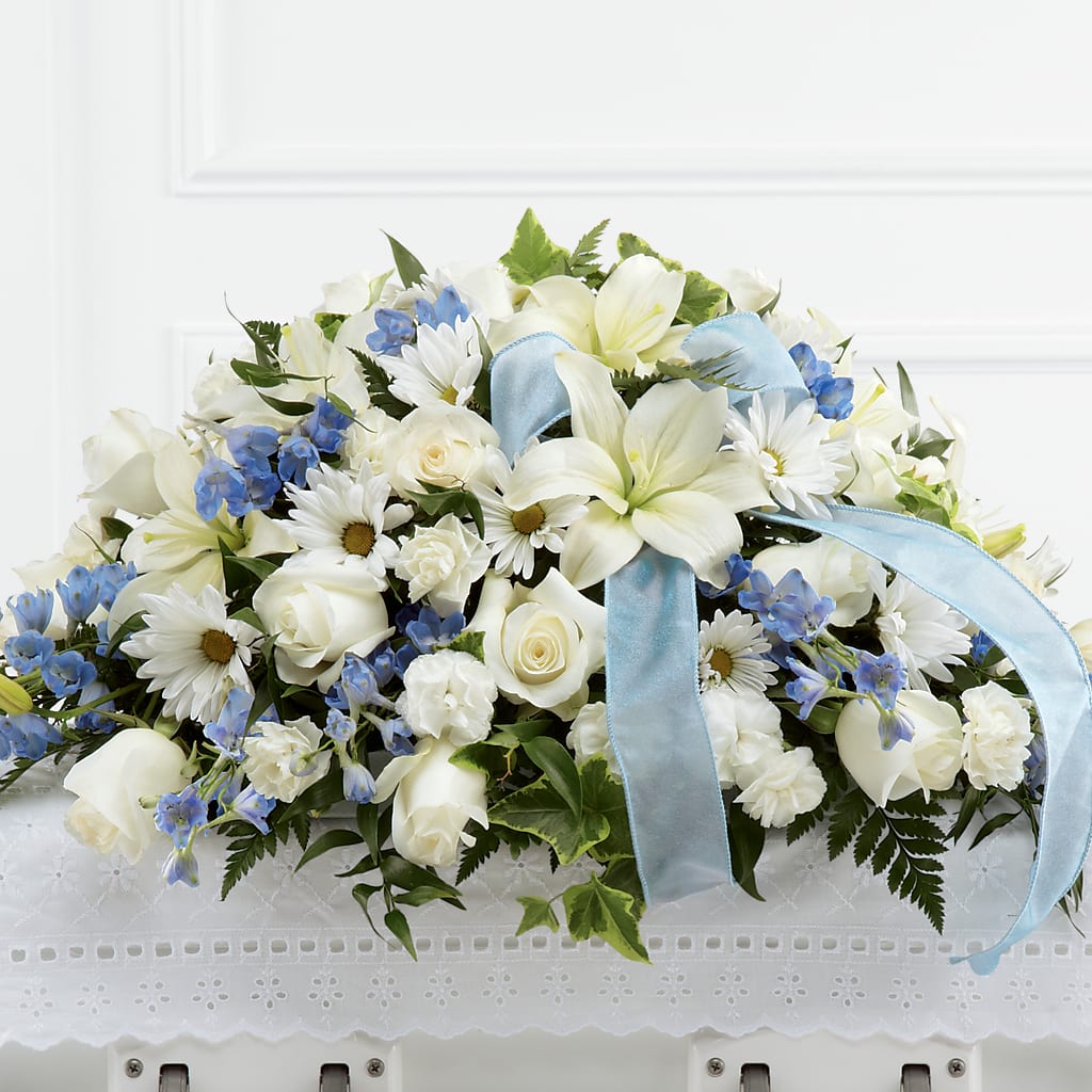 Tender Treasure Casket Spray –  For The Love Of Flowers, Johns Island SC