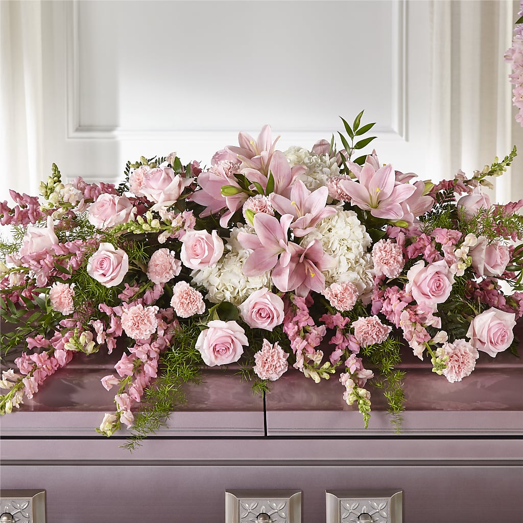 Life & Remembrance Casket Spray –  For The Love Of Flowers, Johns Island SC
