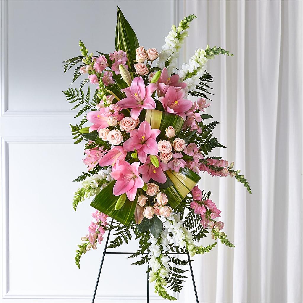 Elegant Embrace Standing Spray –  For The Love Of Flowers, Johns Island SC