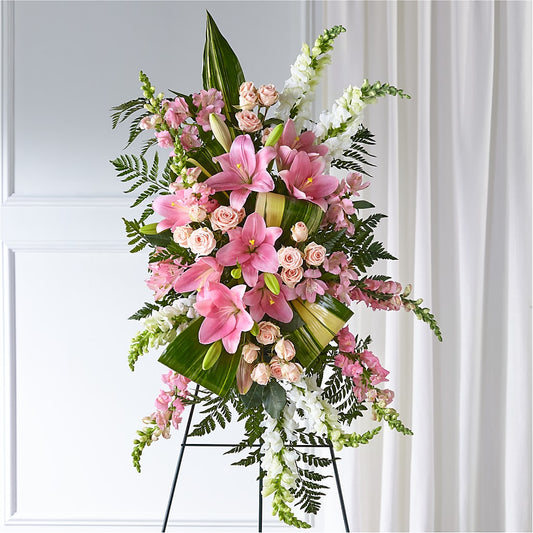 Elegant Embrace Standing Spray –  For The Love Of Flowers, Johns Island SC
