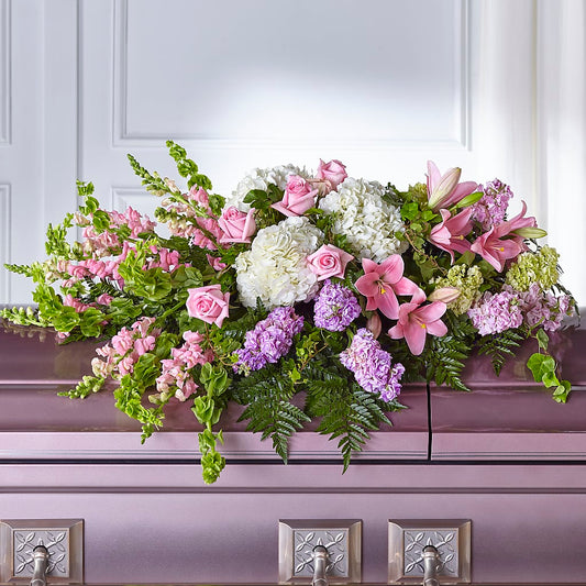 Life's Gratitude Casket Spray –  For The Love Of Flowers, Johns Island SC