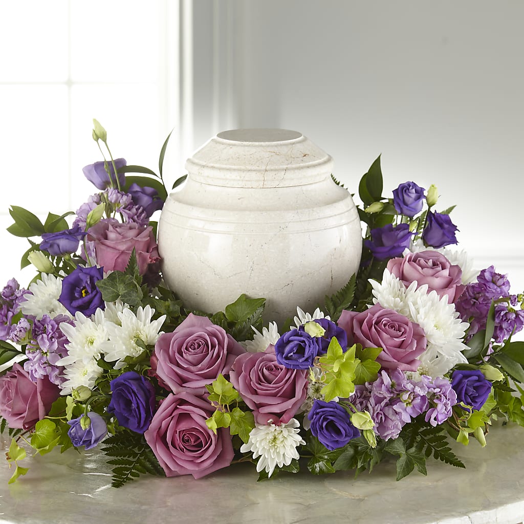 Blooming Sympathy Cremation Adornment –  For The Love Of Flowers, Johns Island SC