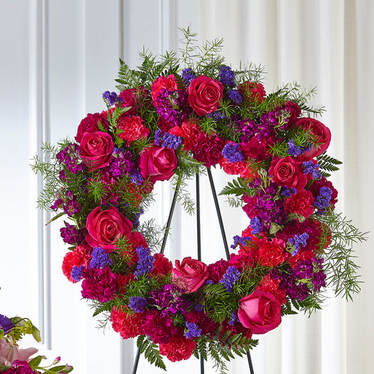 Calming Colors Wreath –  For The Love Of Flowers, Johns Island SC
