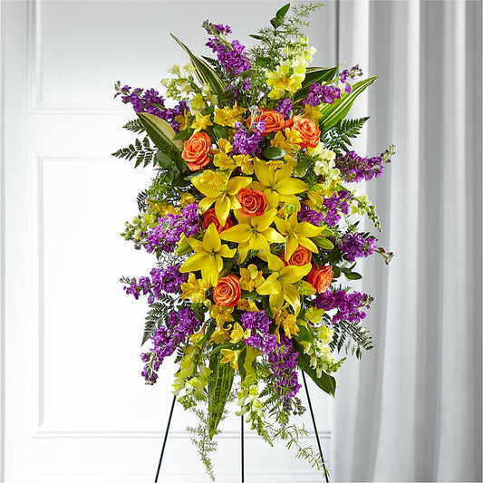 Thoughtful Prayers Standing Spray –  For The Love Of Flowers, Johns Island SC