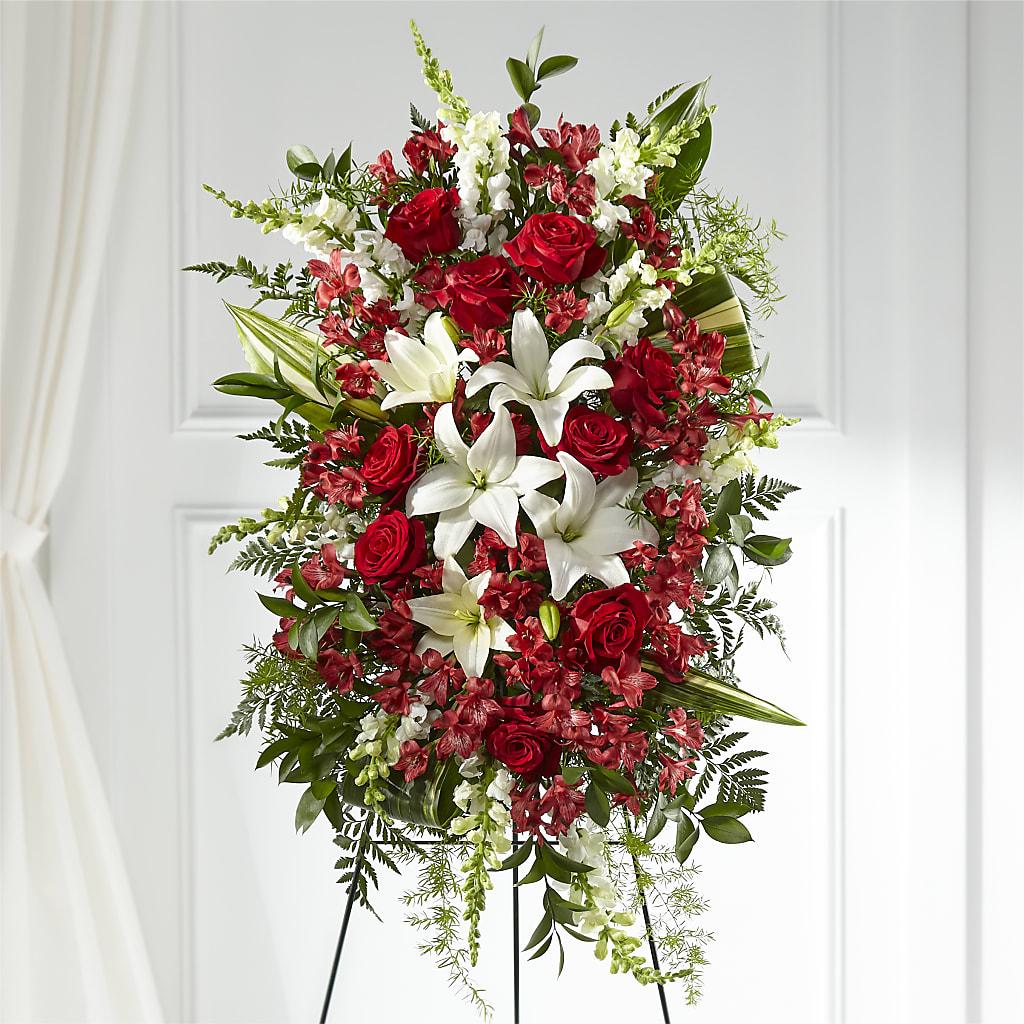 Everlasting Memory Standing Spray –  For The Love Of Flowers, Johns Island SC