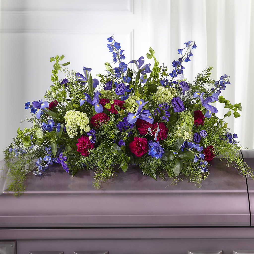 Always Treasured Casket Spray –  For The Love Of Flowers, Johns Island SC